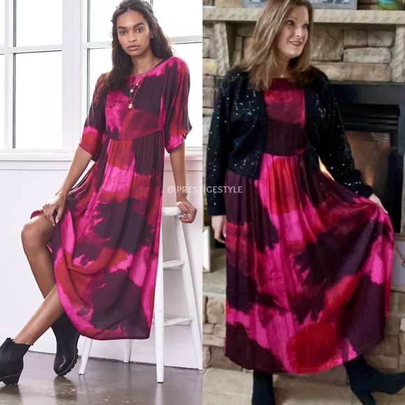 Anthropologie Lysandra Tie-Dye Maxi Dress - Picture 3 of 9